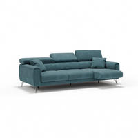 LINEARSOFA Caravaggio - Petrol, Textil (244/73/102cm) - Divani.store