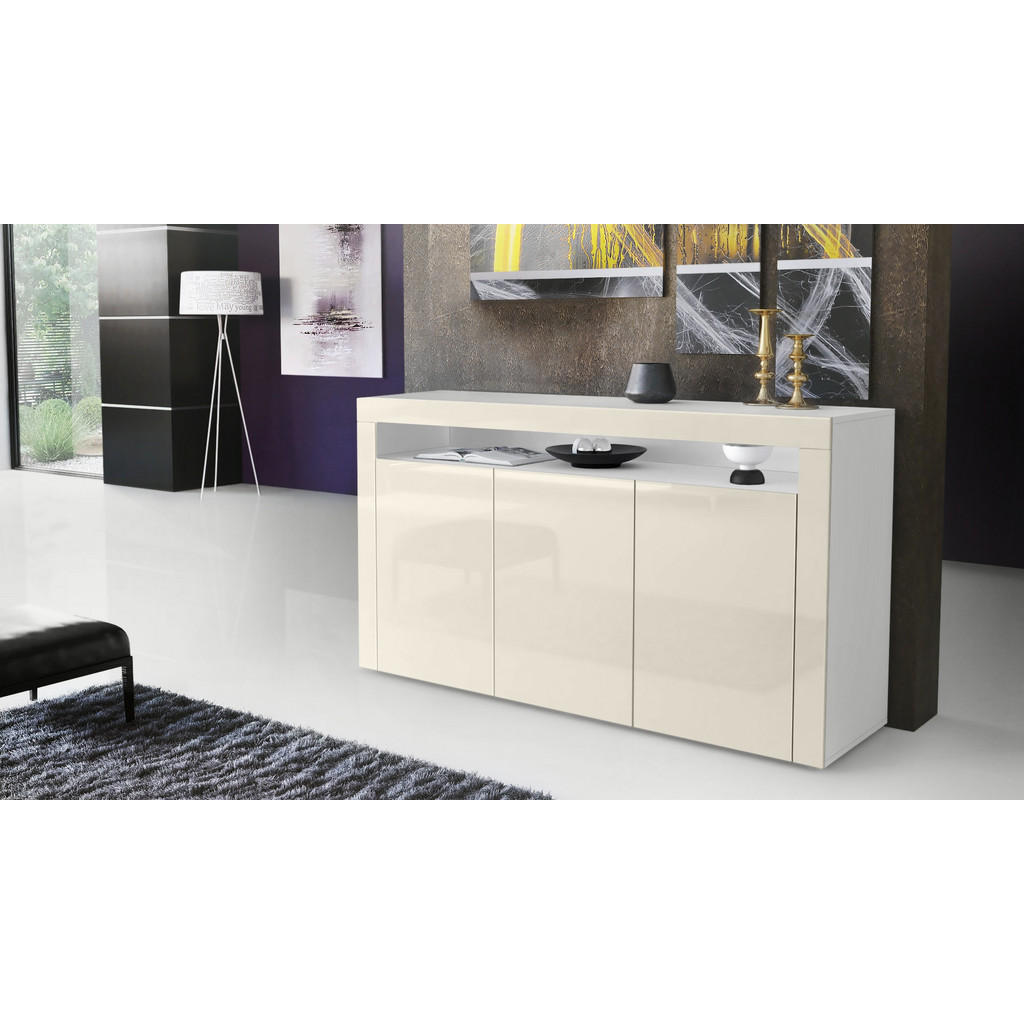 Thumbnail - Vladon Sideboard, Creme, Holzwerkstoff, 155x92x40 cm, Wohnzimmer, Kommoden & Sideboards, Sideboards