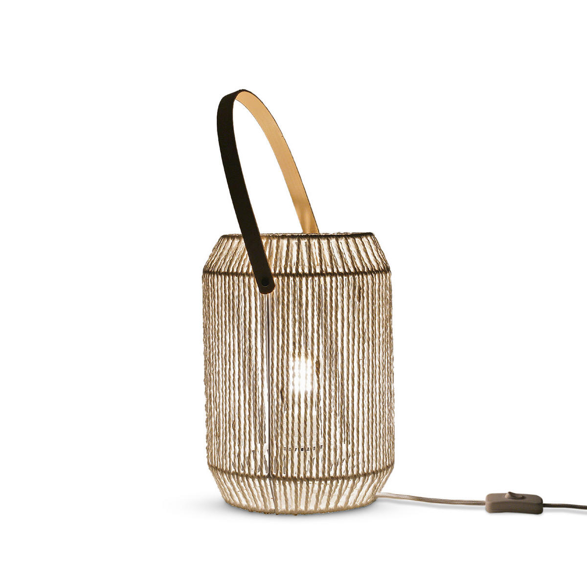 TISCHLAMPE Nando Tl - Weiß, Holz (22.5/22.5/31.4cm) - Paco Home