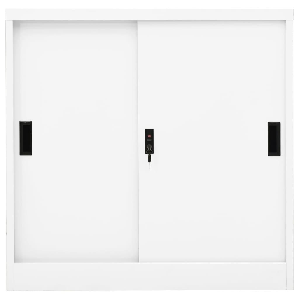 AKTENSCHRANK Richardson 90/40/90 cm - Weiß, Metall (90/90/40cm) - Nettlife