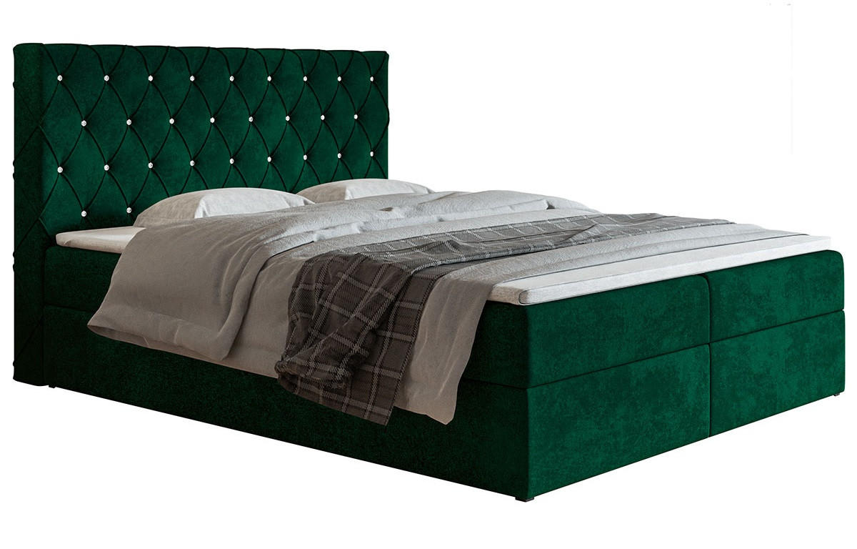 BETT Grün FOX 4 120x200 cm - Grün, Textil (120/200cm) - Sepro Meble