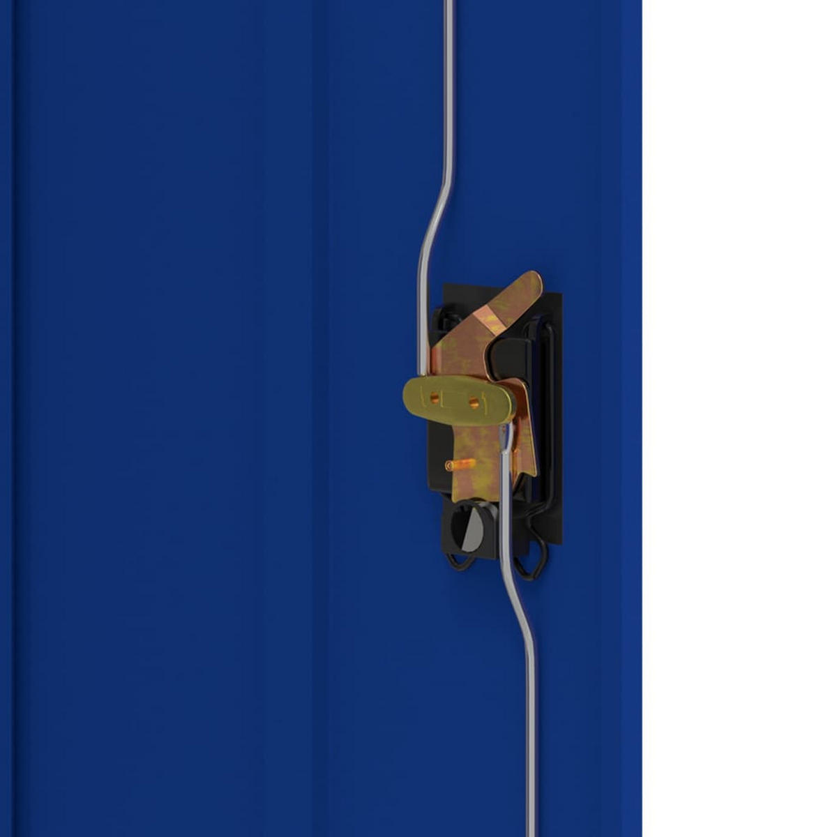 AKTENSCHRANK Hellgrau Und Blau 90/40/70 Cm Stahl - Grau, Metall (40/70/90cm) - vidaXL