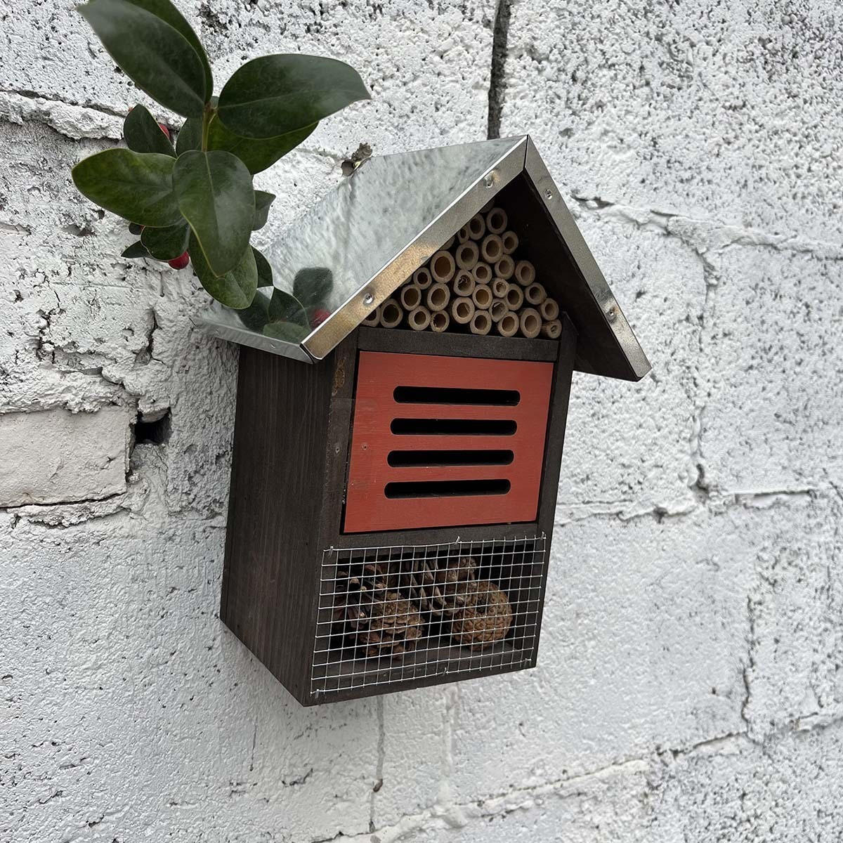 INSEKTENHOTEL 18.5/13.5/25 cm - Multicolor, Holz (13.5/25/18.5cm) - Authentics