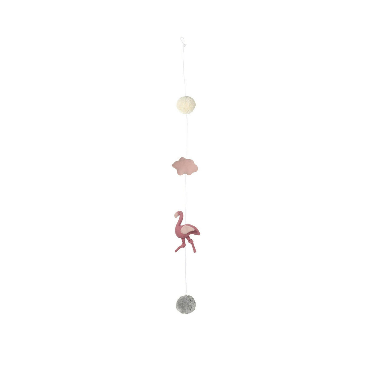 WANDGIRLANDE Jersey Flamingo Small - Rosa, Textil (100/2/10cm) - nordic coast company