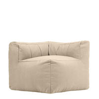 SITZSACK-SOFA Ecksessel - Beige, Textil (100/68/100cm) - icon