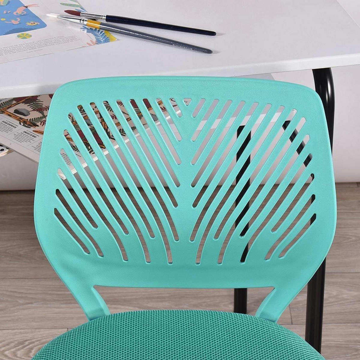 BÜROSTUHL Aqua Stoff Höhenverstellbar - Türkis, Textil (44/87/40cm)