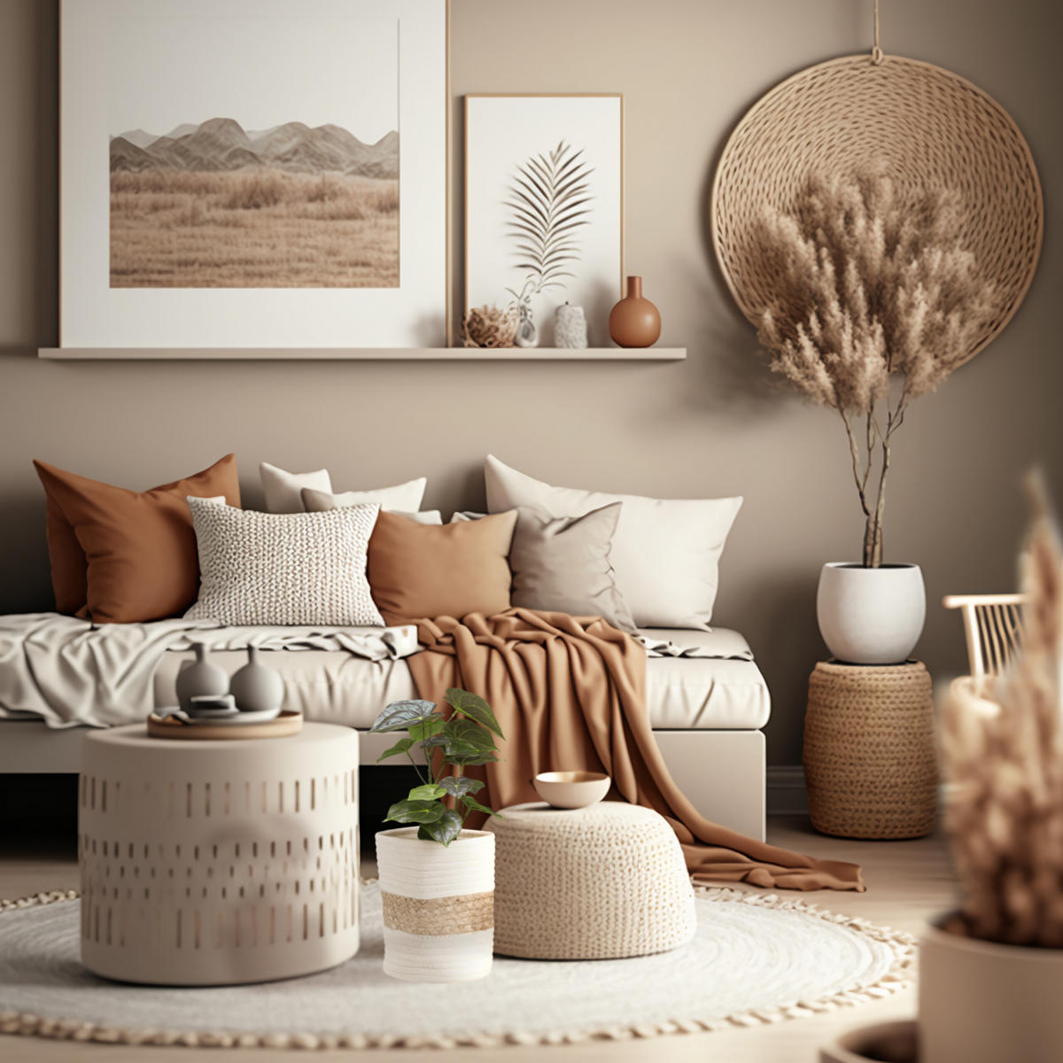 AUFBEWAHRUNGSKORB - Creme, Textil (18/18/20cm) - Relaxdays