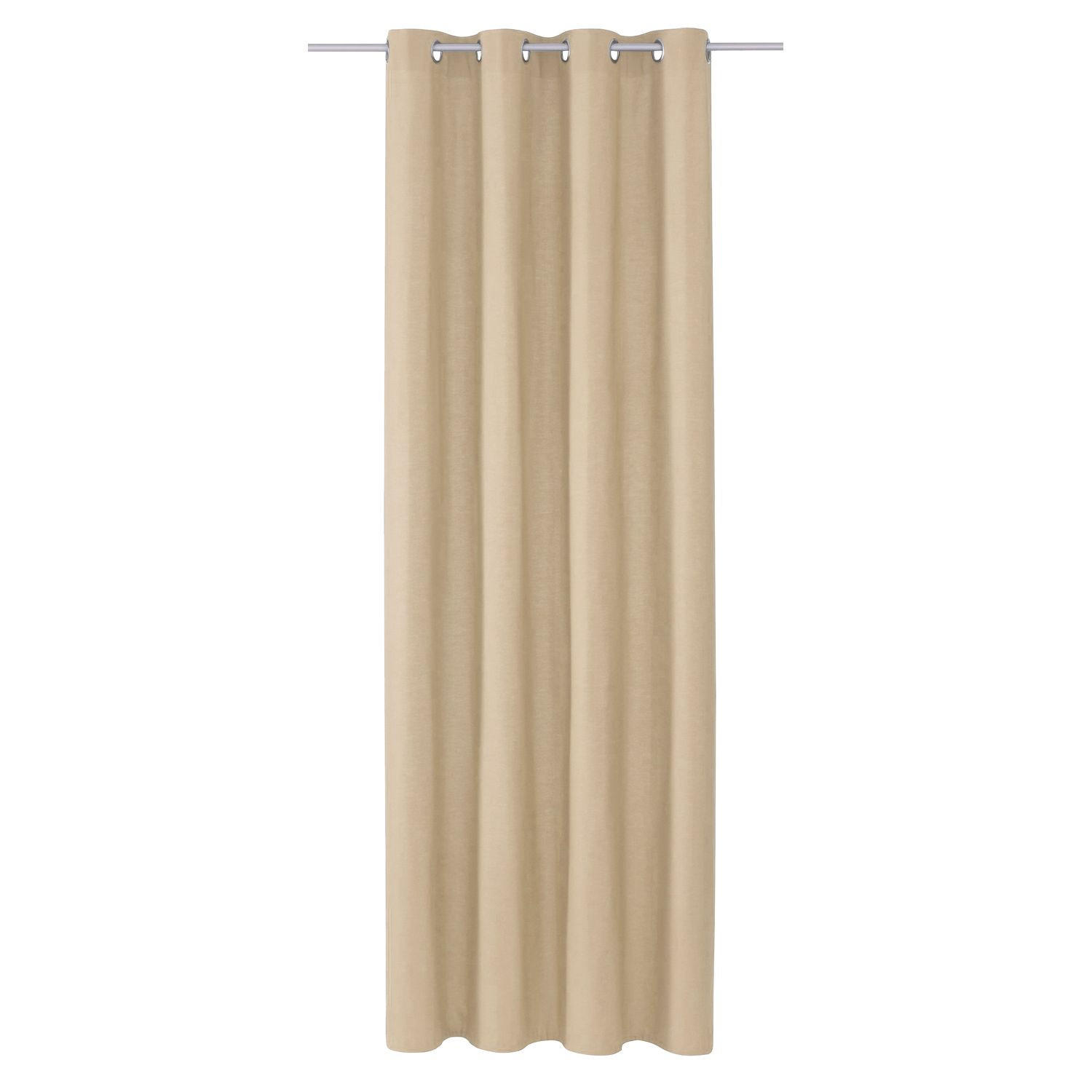 ÖSENVORHANG DOVE Blickdicht - Creme, Textil (140/0.5/245cm) - Tom Tailor
