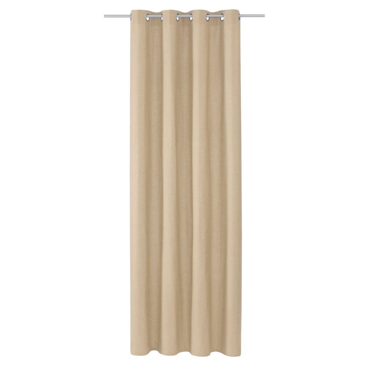 ÖSENVORHANG DOVE Blickdicht - Creme, Textil (140/0.5/245cm) - Tom Tailor