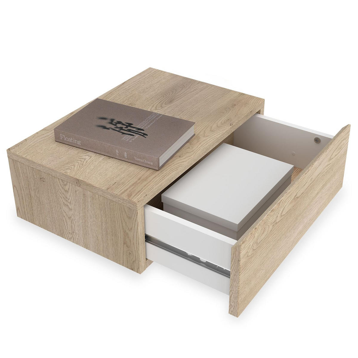 HÄNGENDER NACHTTISCH ANNE Cremona Eiche - Sonoma Eiche, Holzwerkstoff (42/14/30cm) - CARO-Möbel