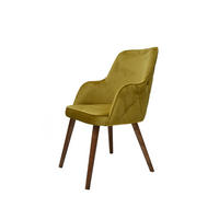 ARMLEHNENSTUHL MONACO mit Holzbeinen - Currygelb, Holz/Textil (52/86/64cm) - Stuhlmann