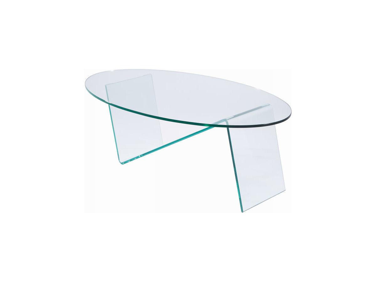 COUCHTISCH - Sicherheitsglas - Transparent - ELOWEN - Transparent, Glas (120/70/41cm) - Vente-Unique
