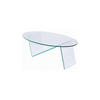 COUCHTISCH - Sicherheitsglas - Transparent - ELOWEN - Transparent, Glas (120/70/41cm) - Vente-Unique