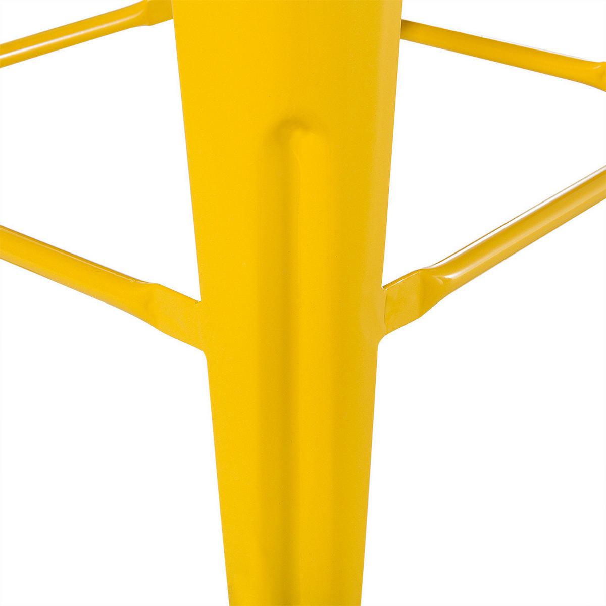 BARHOCKER 2er-Set Metall Gelb Cabrillo - Gelb, Metall (44/76/44cm) - Beliani