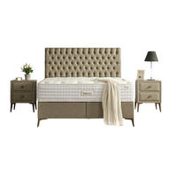 POLSTERBETT-SET Vegan 180x200 Grün - Bett inkl. Matratze - Grün, Metall (180/200cm) - Villa Möbel