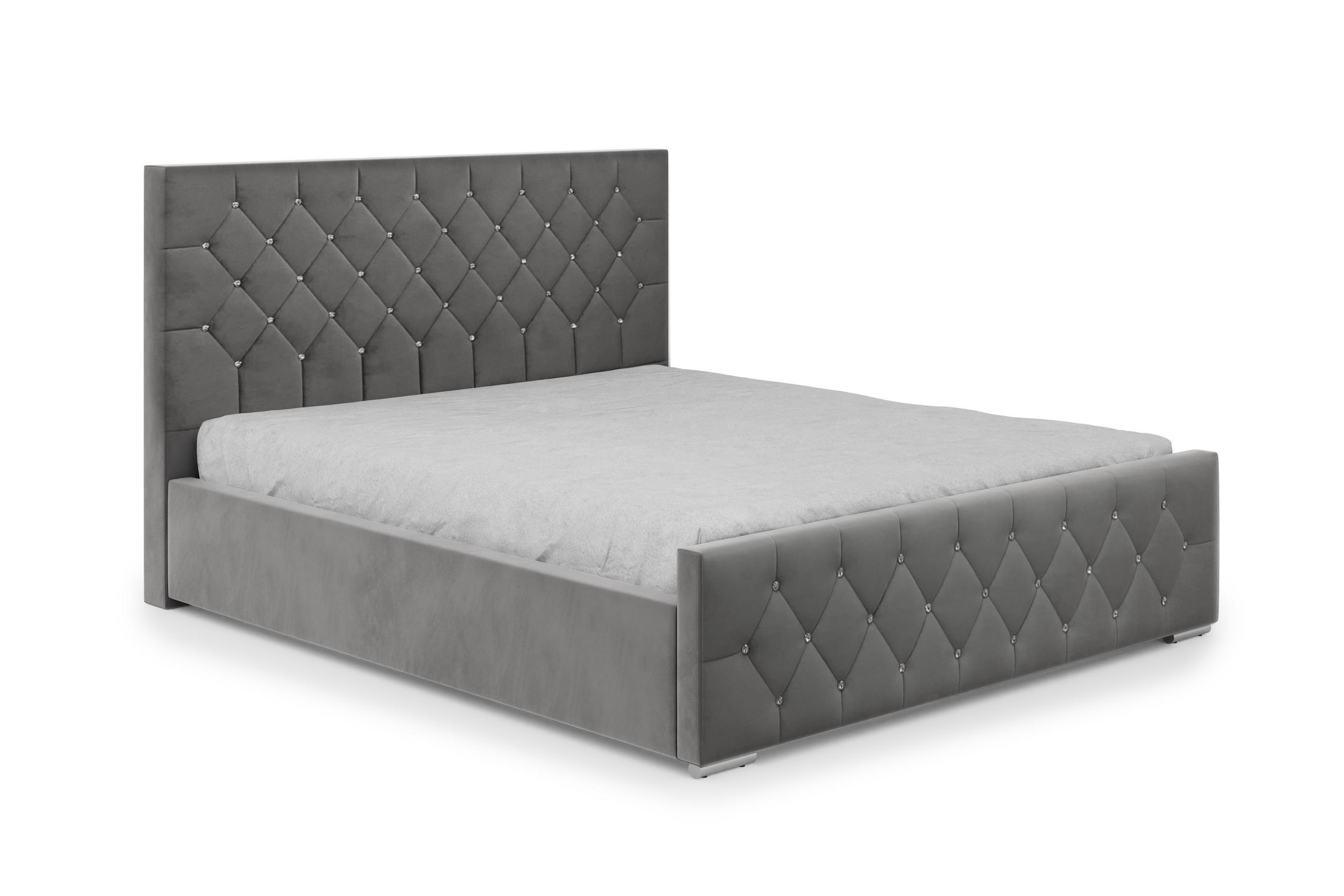 POLSTERBETT Mona I Polsterbett langlebig, modernes Design, geräumiger Bettkasten, pflegeleichter Stoff 180x200 cm, Esche - Eschefarben/Schwarz, Holzwerkstoff/Kunststoff (180/200cm) - DomoHome