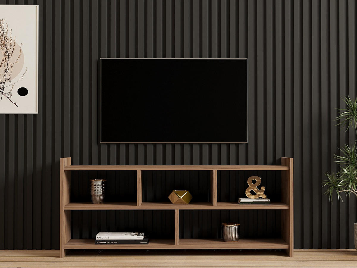 TV-MÖBEL Pera Kiefer Atlantik - Braun, Holz (117/55/28cm) - Habitat Garten