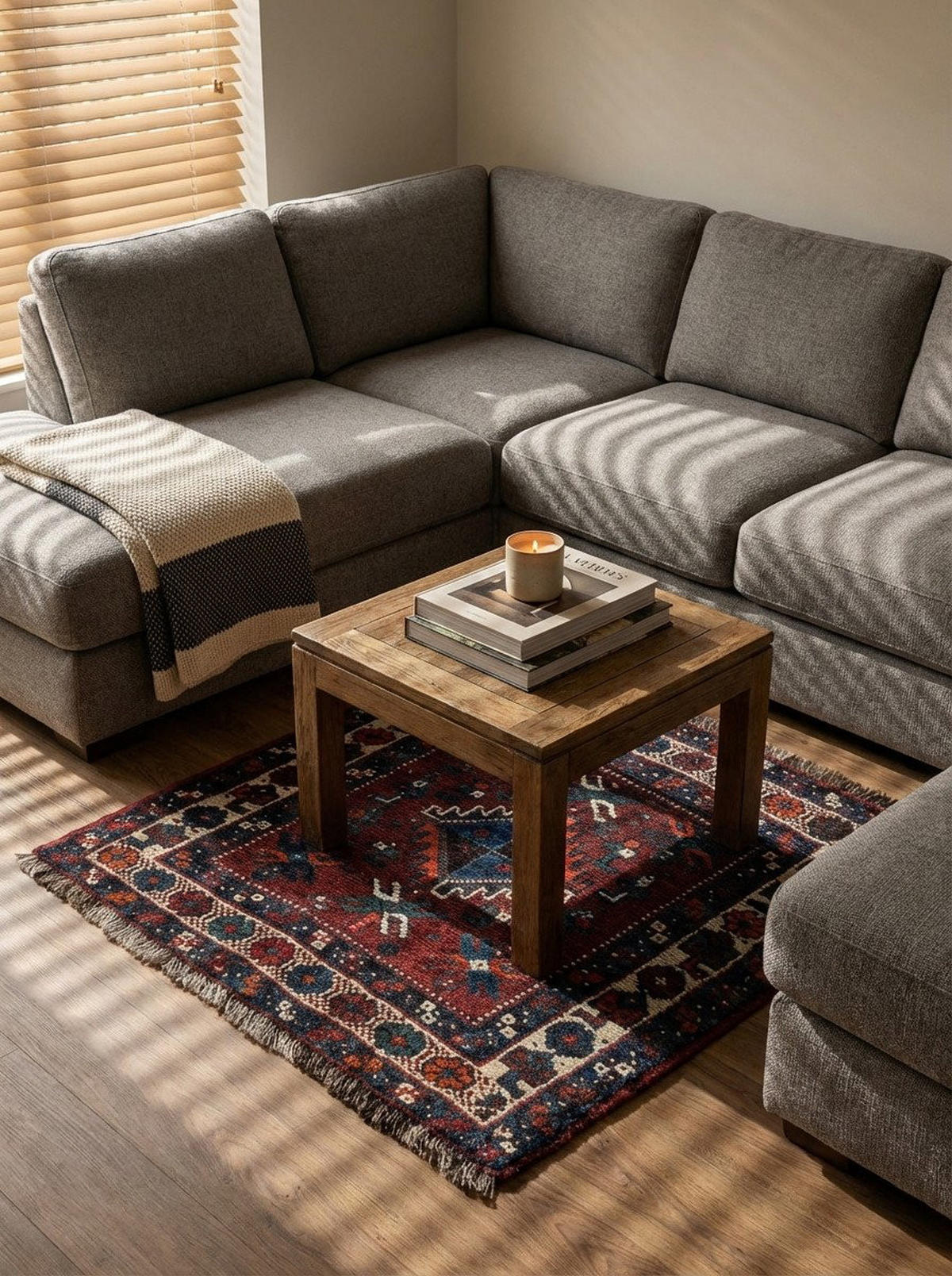 TEPPICH Gashgai Mehrfarbig 57/63 cm Schurwolle - Multicolor, Textil (63/57cm) - Looma