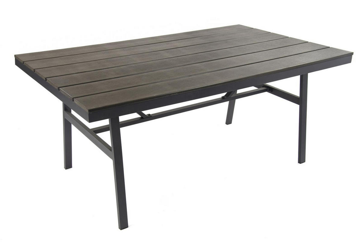 LOUNGE-SET Sorrent Grau 9-Sitzer Aluminium mit Tisch - Grau, Kunststoff - bellavista - Home & Garden