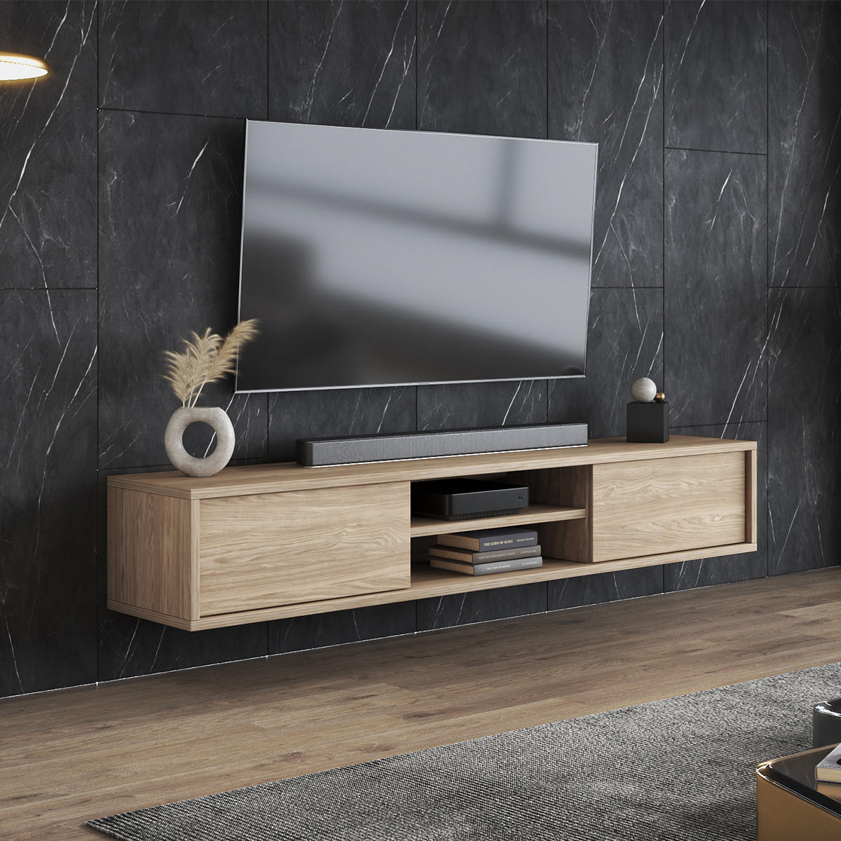 TV-MÖBEL Idra Holz - Braun, Holzwerkstoff (180/32/36cm) - Petits-meubles