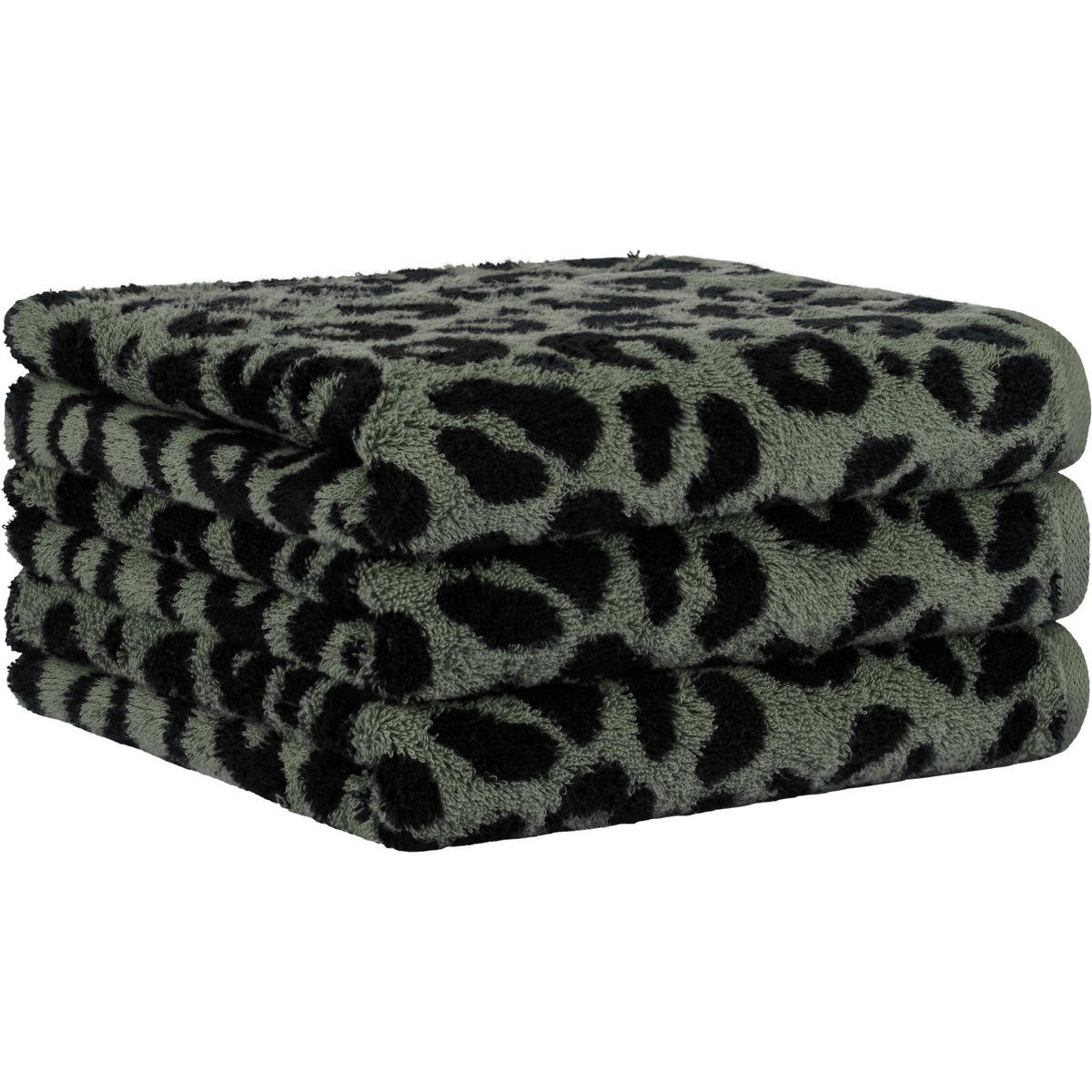 HANDTÜCHER LEO 540 OLIV - 49 - Grün, Textil (50/100cm) - Cawö