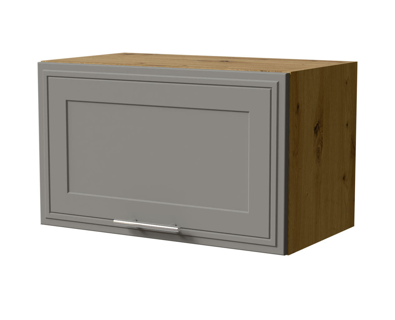 KLAPPHÄNGESCHRANK Salo W4B/60 Eiche Artisan / Dust Grey Matt 60 / 32,5 / 36cm - Gasdruckdämpfer - Eiche Artisan/Grau, Holz/Holzwerkstoff (60/36/32.5cm) - Feldmann-Wohnen