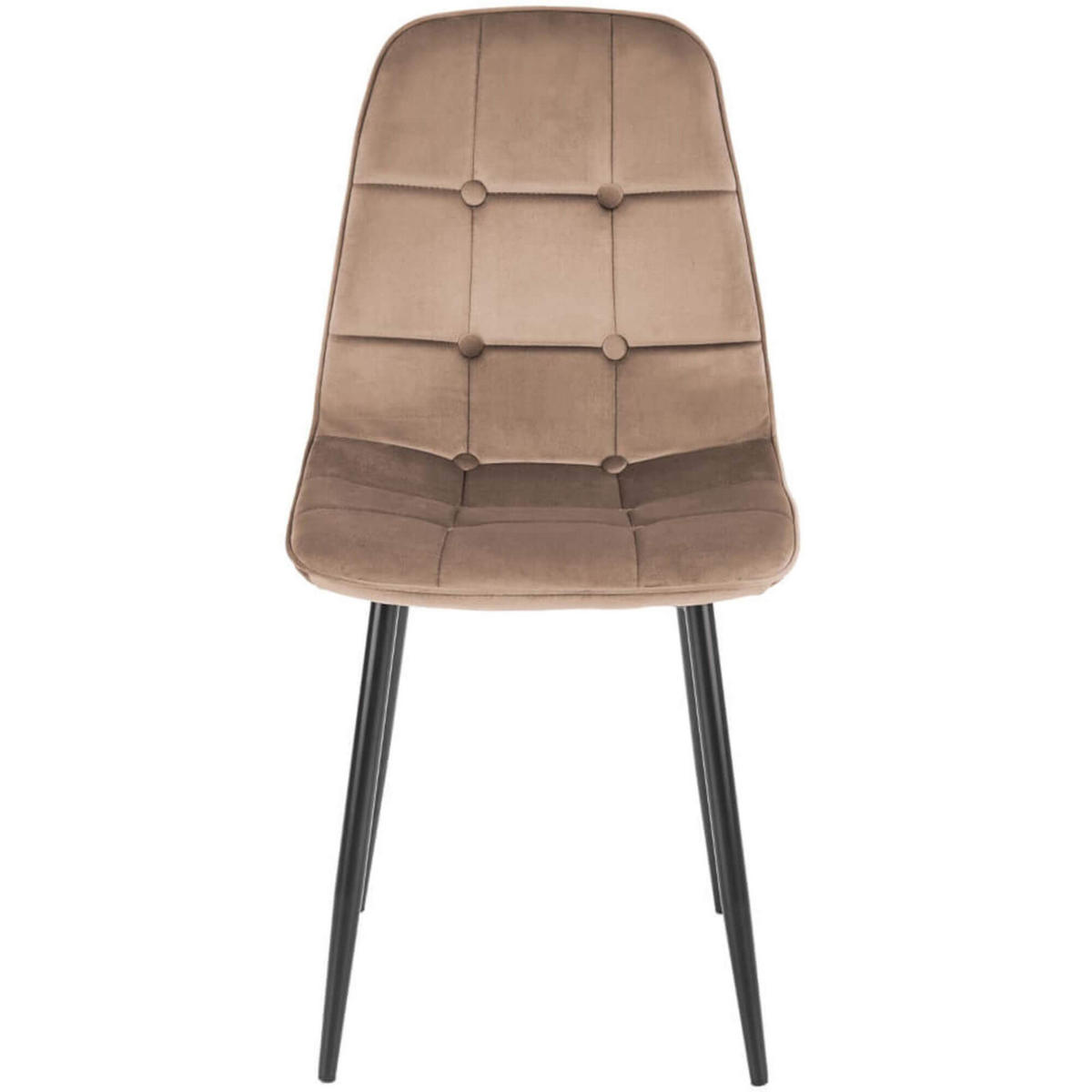 STUHL VELVO K417 - Beige, Holzwerkstoff (45/87/56cm) - Meblini
