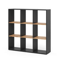 RAUMTEILER Nove Anthrazit/Goldkraft Eiche 107.2 x 107.8 cm - Honigeiche/Anthrazit, Holzwerkstoff (107.2/107.8/29cm) - Vicco