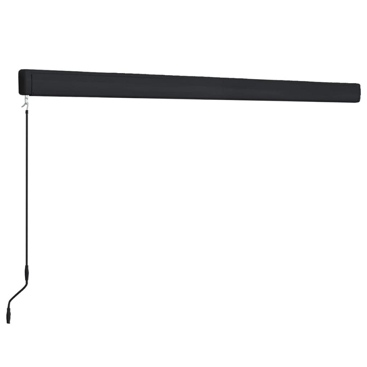 MANUELLE Kassetten-Markise 450x300 cm Blau und Weiß - Blau, Textil (450/1/450cm) - furnicato