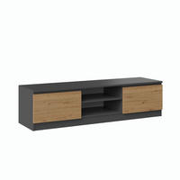 TV Lowboard Frank - Anthrazit/Eiche Artisan, Holzwerkstoff (140/36/40cm) - kommodly