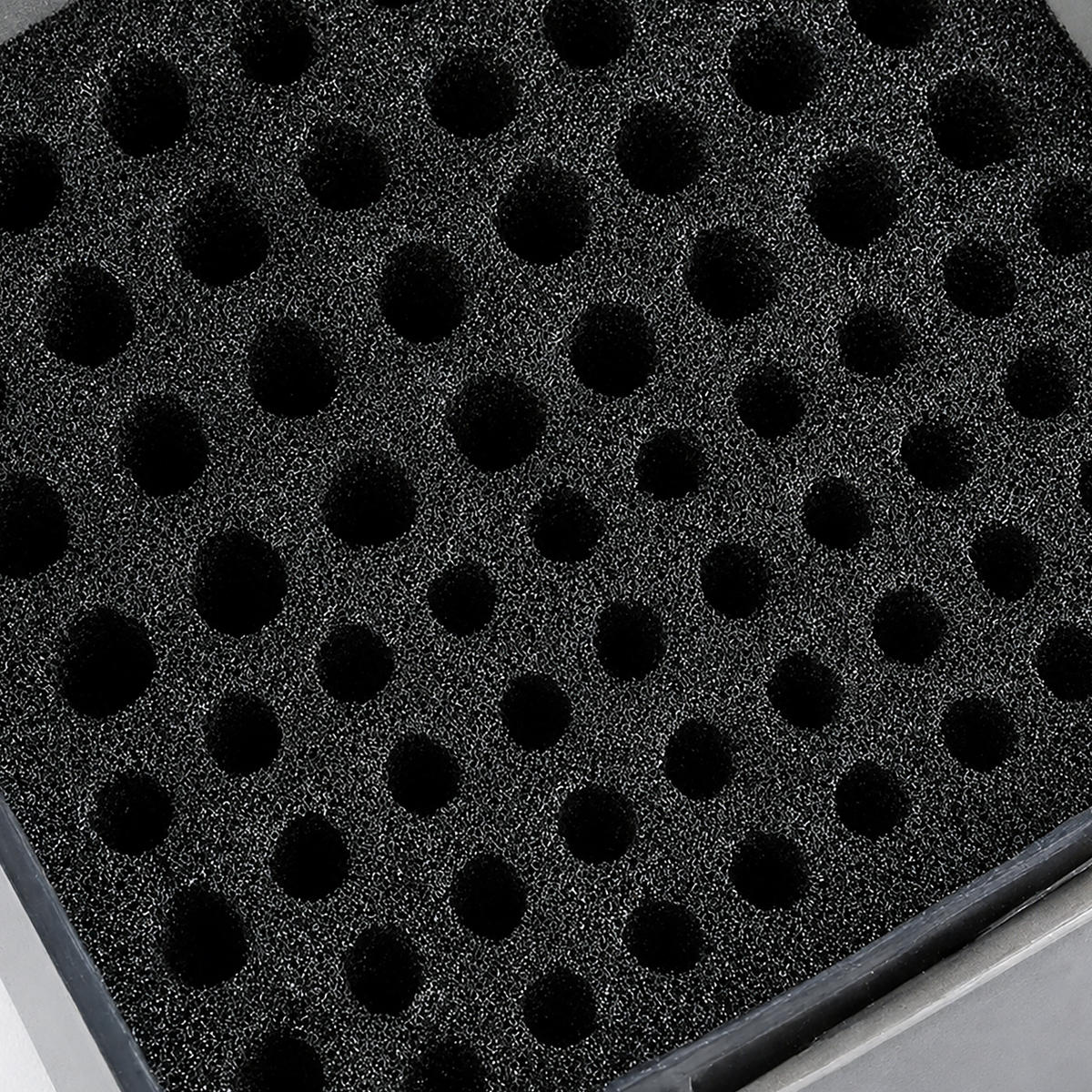 BOX batérií - antracitová, textil/plast (17/8/16cm) - Relaxdays