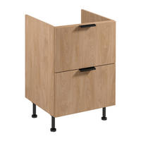 SPÜLENUNTERSCHRANK D60IN AX – Sorento – Sonoma Eiche - Sonoma Eiche, Holzwerkstoff (60/87/52cm) - ROYAL24_MARKT