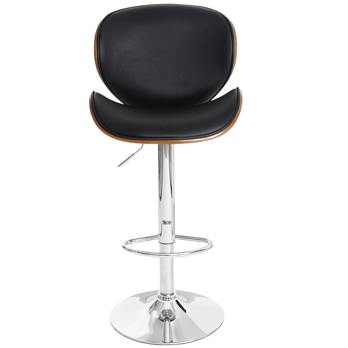 BARHOCKER Schwarz, Braun - Schwarz/Braun, Textil (49/116/47cm) - MCW