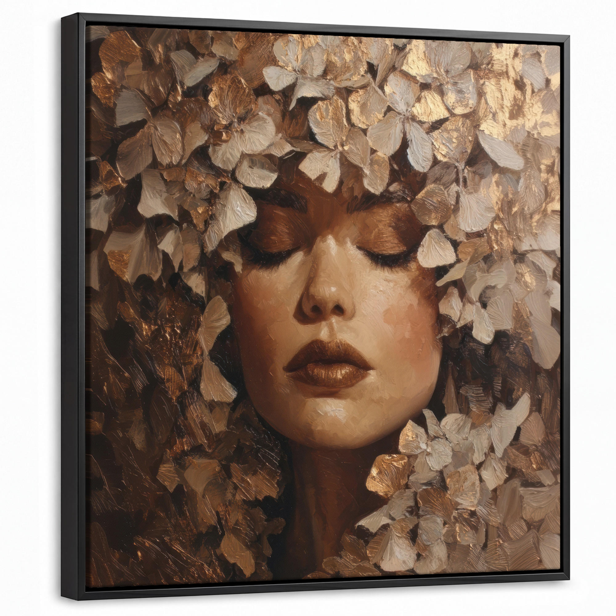 MuchoWow Leinwand Gold 50x50 cm