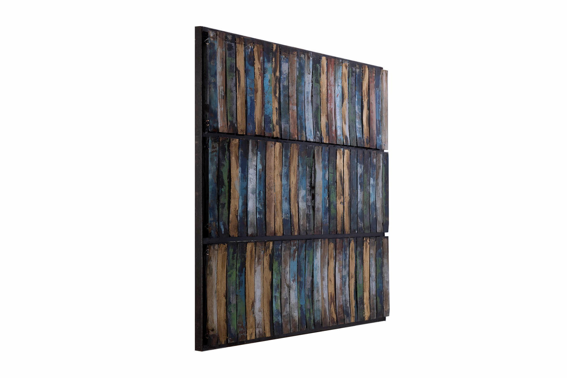 METALLBILD Blau 100/70 cm - Blau, Metall (8.8/70cm) - KUNSTLOFT