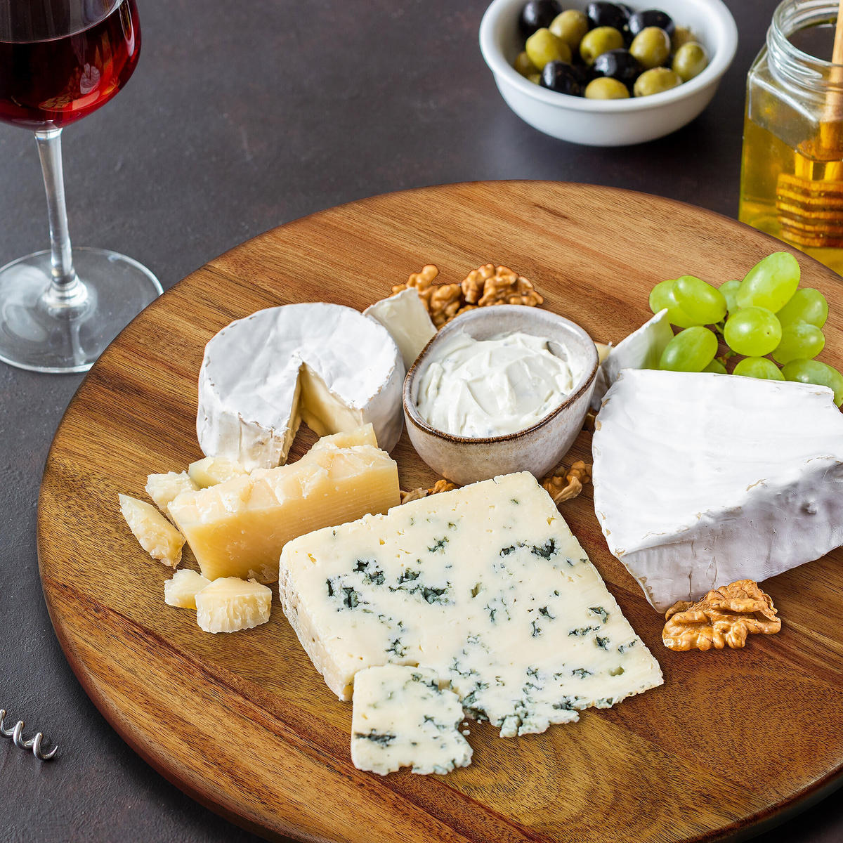 OTOČNÝ tác - hnědá, dřevo/plast (40.6/2/40.6cm) - Relaxdays