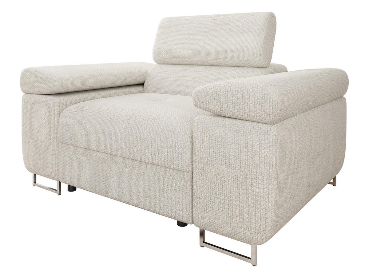 SESSEL Torezio - Ecru, Holz/Textil (134/90/102cm) - MIRJAN24