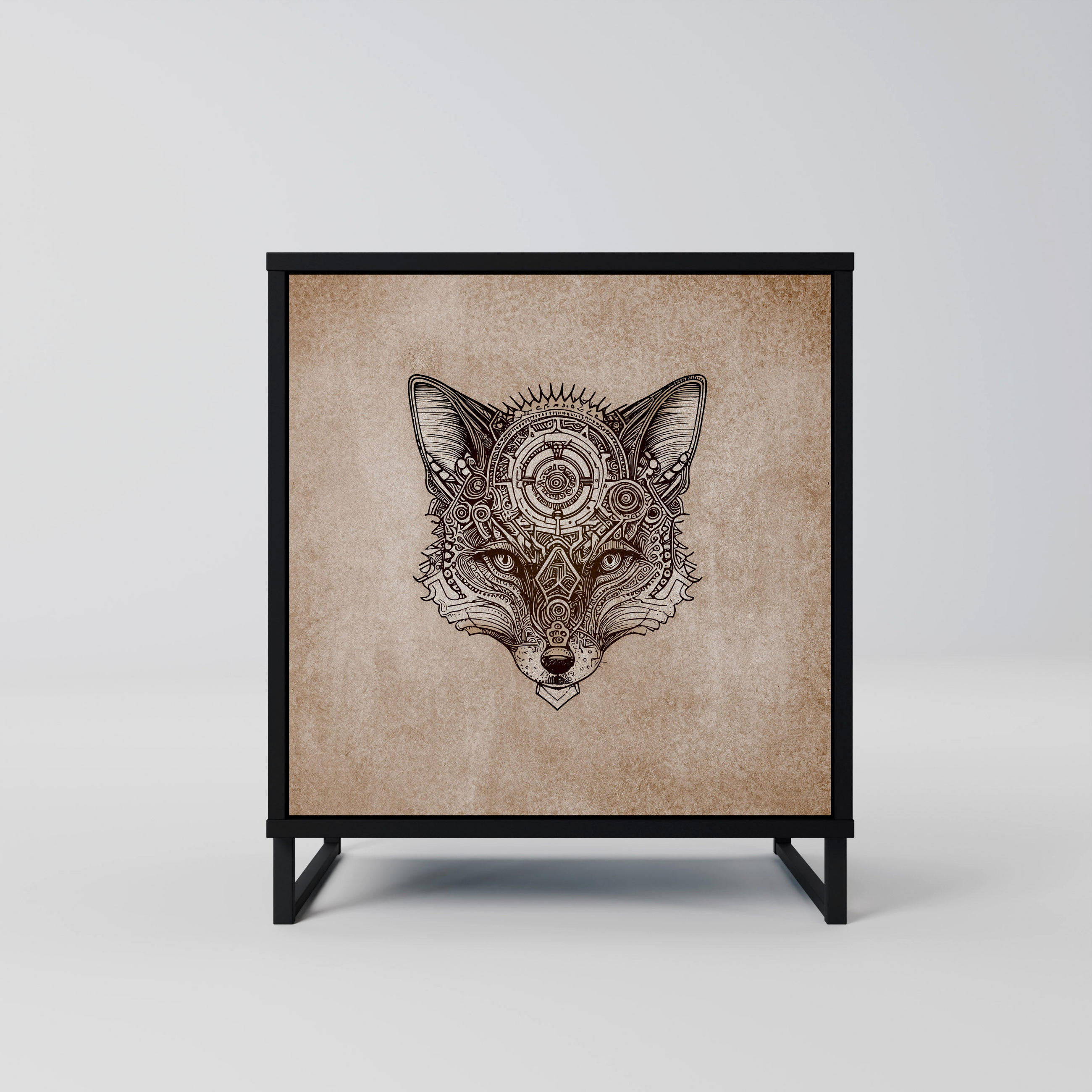 SpaceRebels Sideboard Schwarz 57.5x67.5x42 cm