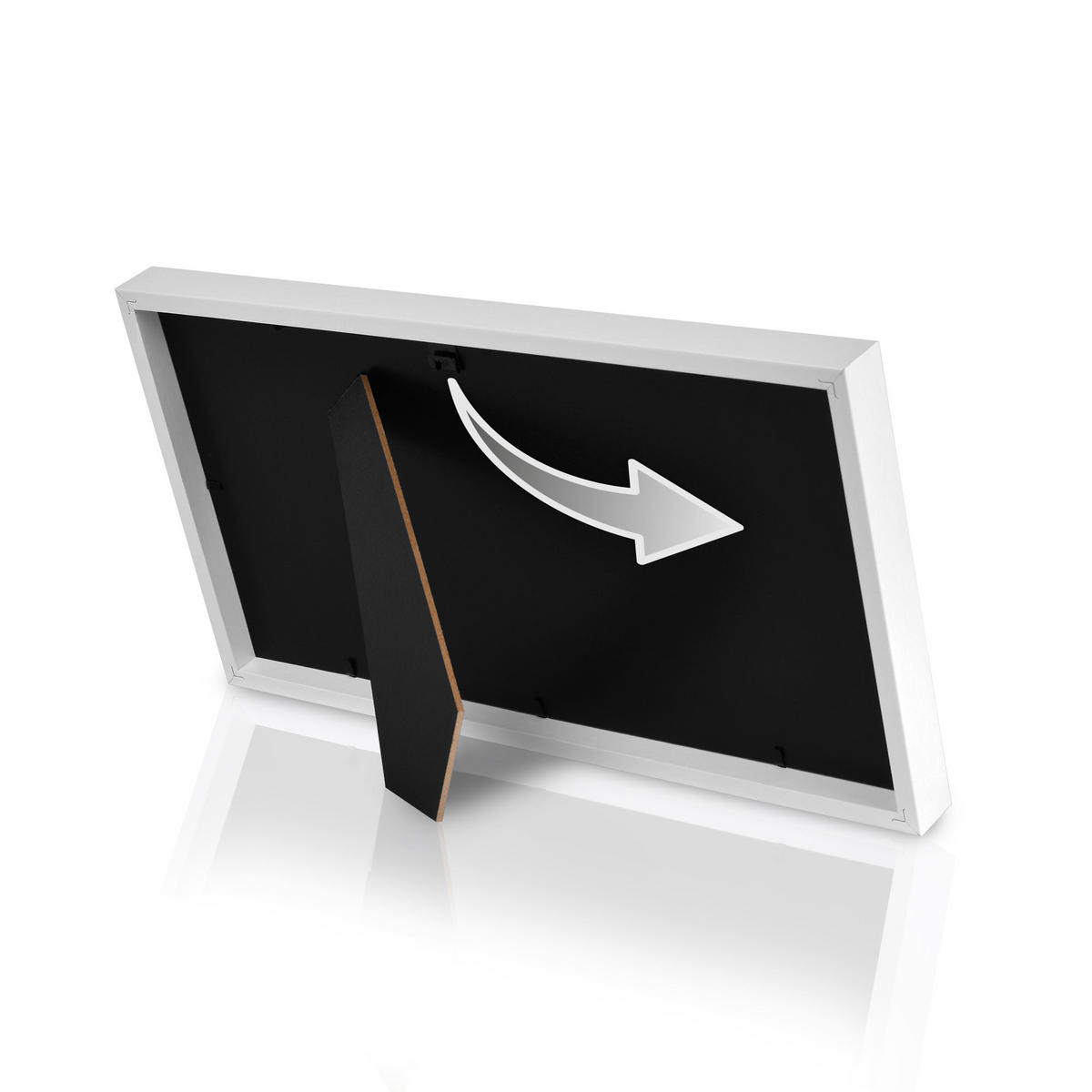 BILDERRAHMEN Galeria 9x13cm Weiß - Weiß, Holzwerkstoff (19/2/25cm) - BoMoe