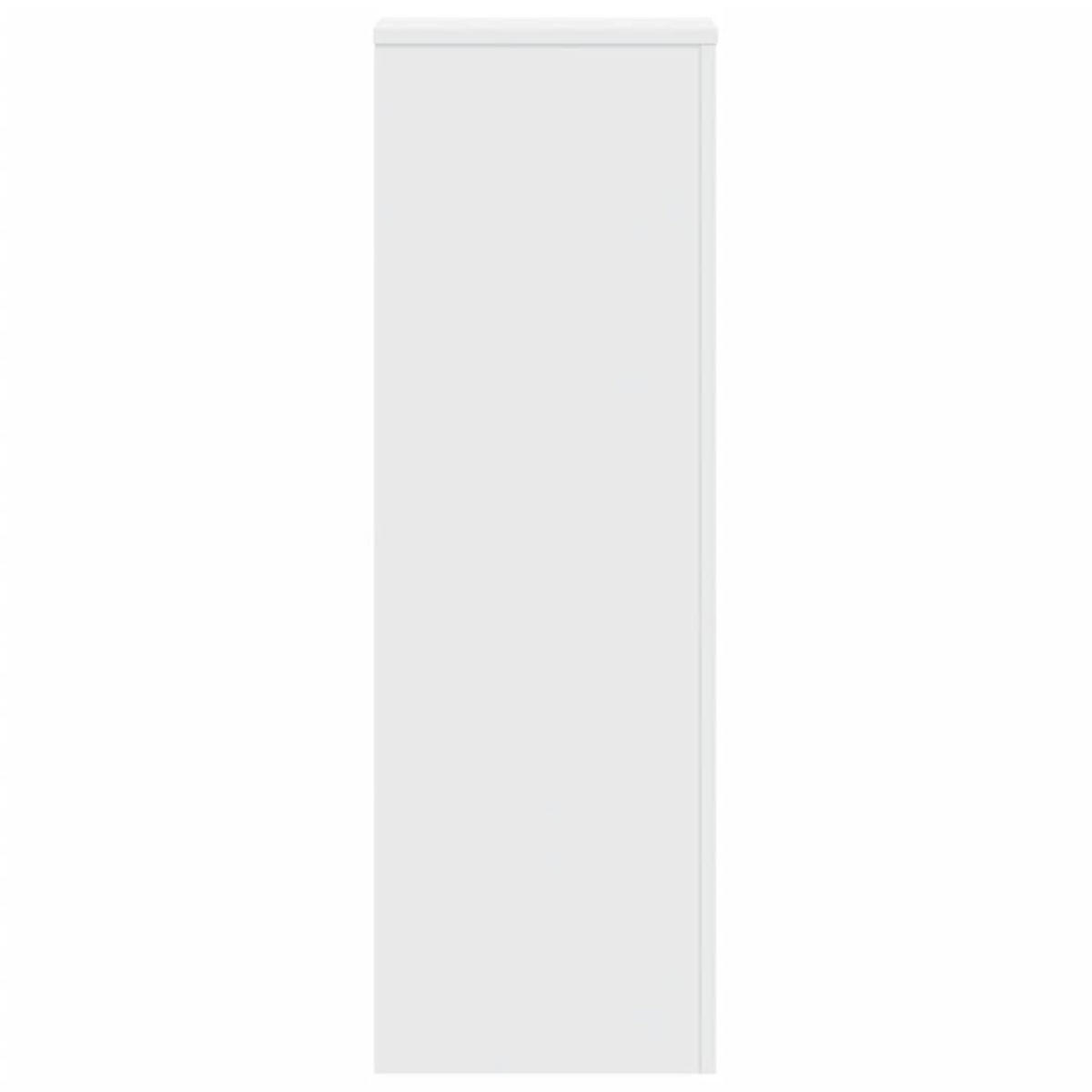 PFLANZENSTÄNDER 2er Set Weiss 33/33/100 Cm Holzwerkstoff - Weiß, Holzwerkstoff (33/100/33cm) - vidaXL