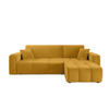 ECKSOFA Dagny Mit Schlaffunktion - Gelb, Holzwerkstoff/Textil (248/146cm) - Fun Möbel