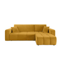 ECKSOFA Dagny Mit Schlaffunktion - Gelb, Holzwerkstoff/Textil (248/146cm) - Fun Möbel