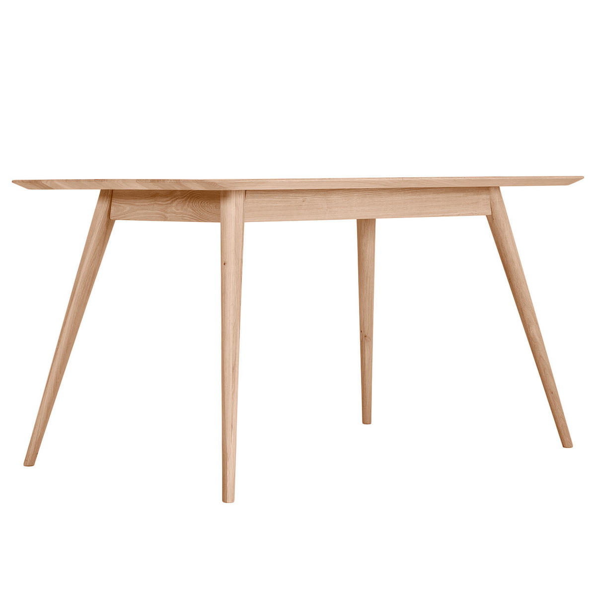 ESSTISCH - Massivholz - Eichefarben, Holz (90/140/75cm) - home24