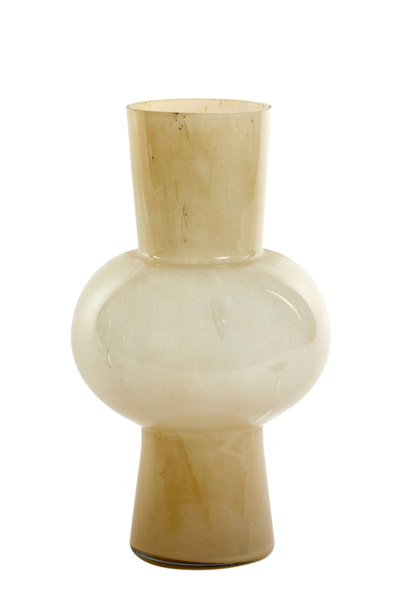 VASE Halley Braun Ø23/40 cm - Braun, Glas (23/40cm) - Light & Living