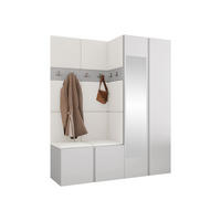 MOBILIER PENTRU HOL Orion XII - alb, material plastic/compozit lemnos (158/186/46cm) - MIRJAN24