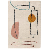 HOCHFLORTEPPICH Louise Multicolor 160x230 cm - Multicolor, Textil (160/230cm) - benuta Pop