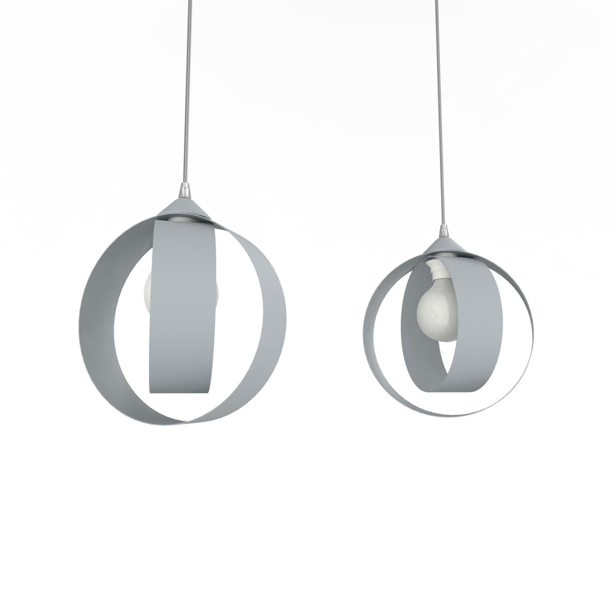 HÄNGELEUCHTE - Grau, Metall (7/25/25cm) - Lumicom