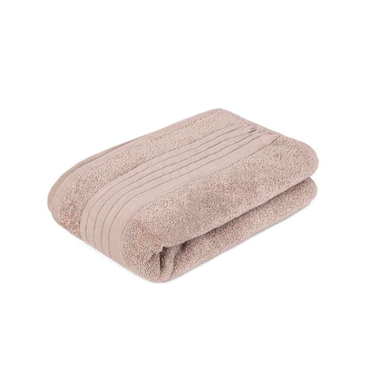 BADETUCH Meride beige 70/130 cm - Beige, Textil (70/130cm) - Homla