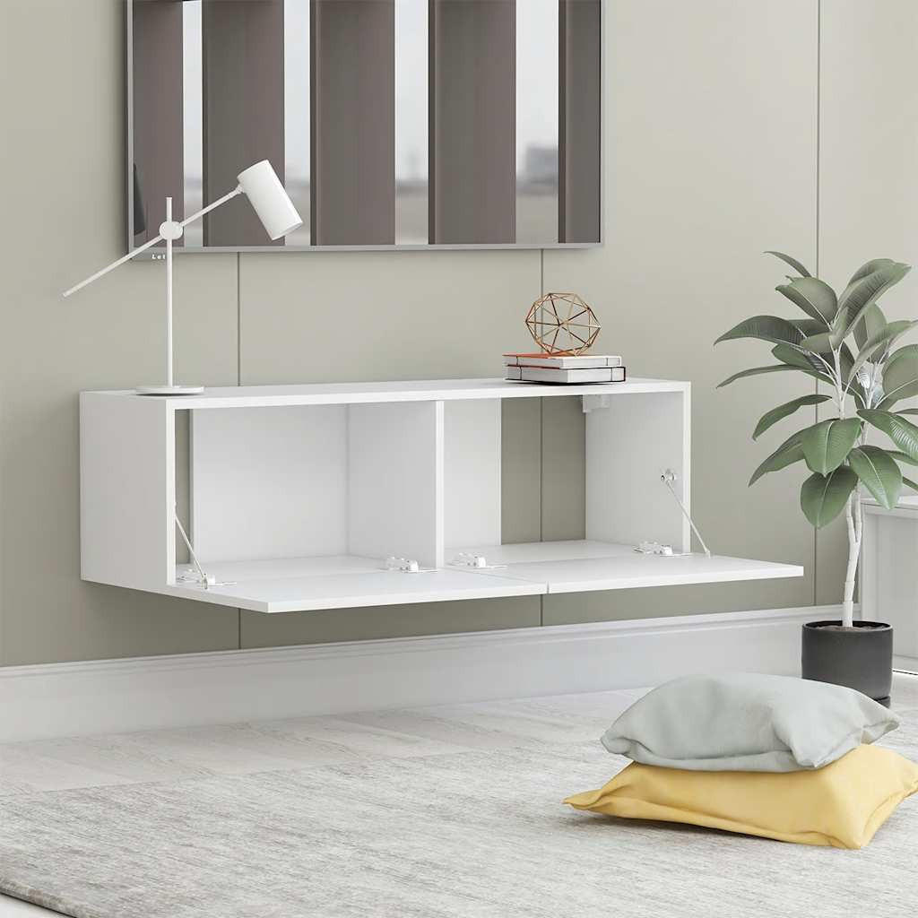 Thumbnail - furnicato Tv-Schrank, Weiß, Holzwerkstoff, 100x30x30 cm, Wohnzimmer, Wohnwände, Lowboards, Lowboards stehend