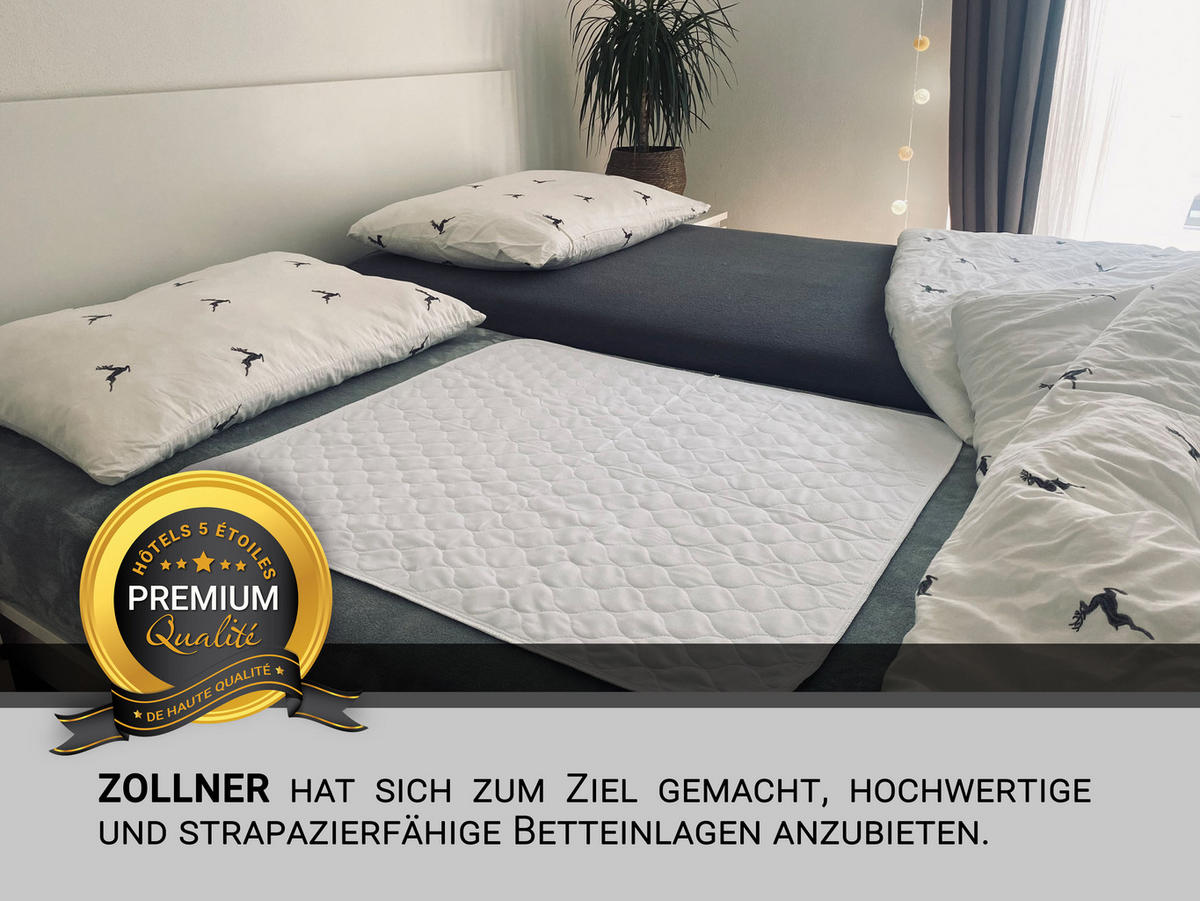 INKONTINENZAUFLAGE, 100% Polyester, Blau - Grün, Textil (75/85cm) - Zollner